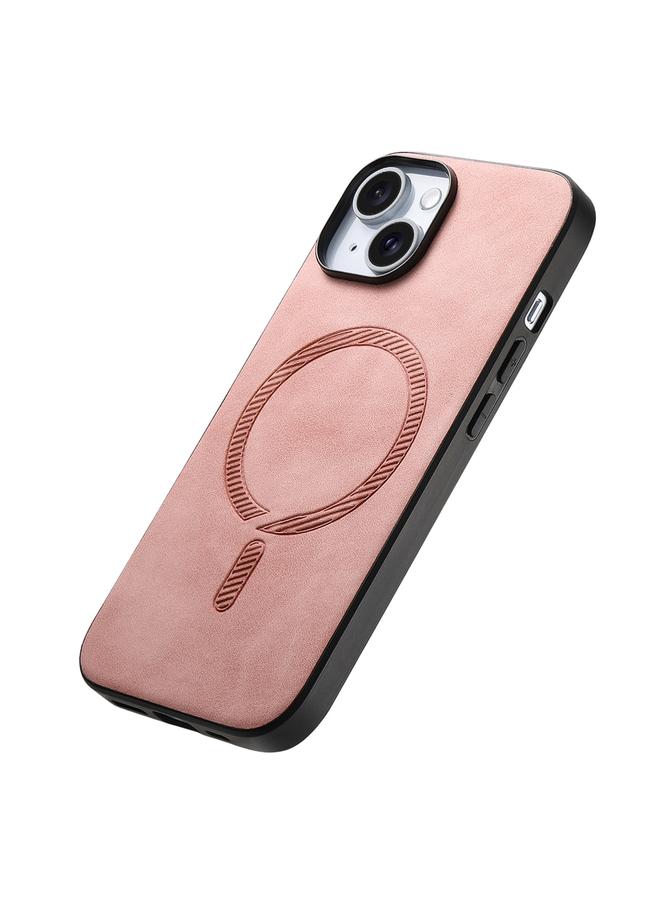 Zaboon Case For iPhone 11 Pro Max Solid Color Retro Magsafe PU Back Cover Phone Case - Image 3