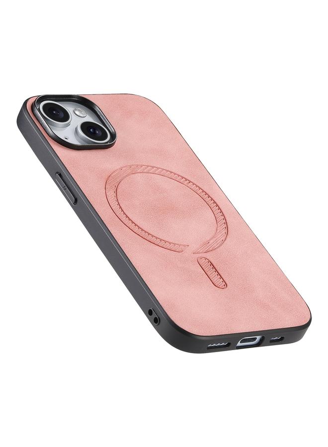 Zaboon Case For iPhone 11 Pro Max Solid Color Retro Magsafe PU Back Cover Phone Case - Image 2