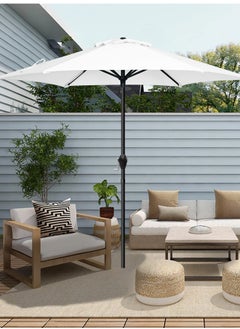 Snooe Outdoor Umbrella Steel Pole UPF50+ Protection Large Sun Shade Balcony Parasol for Outdoor Garden Backyard, Umbrella without base  - Image 4