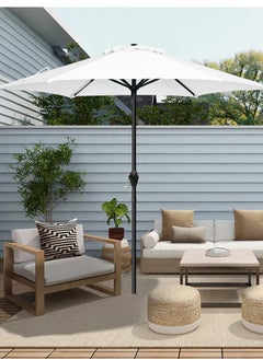 Snooe Outdoor Umbrella Steel Pole UPF50+ Protection Large Sun Shade Balcony Parasol for Outdoor Garden Backyard, Umbrella without base  - Image 2