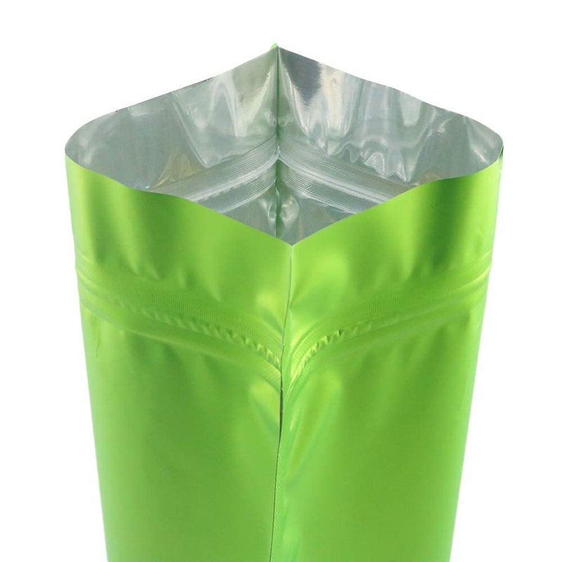 Deera DEERA Stand Up Ziplock Reusable Airtight Polyester Storage Pouch Green100mmX170mmPack of 50  - Image 5