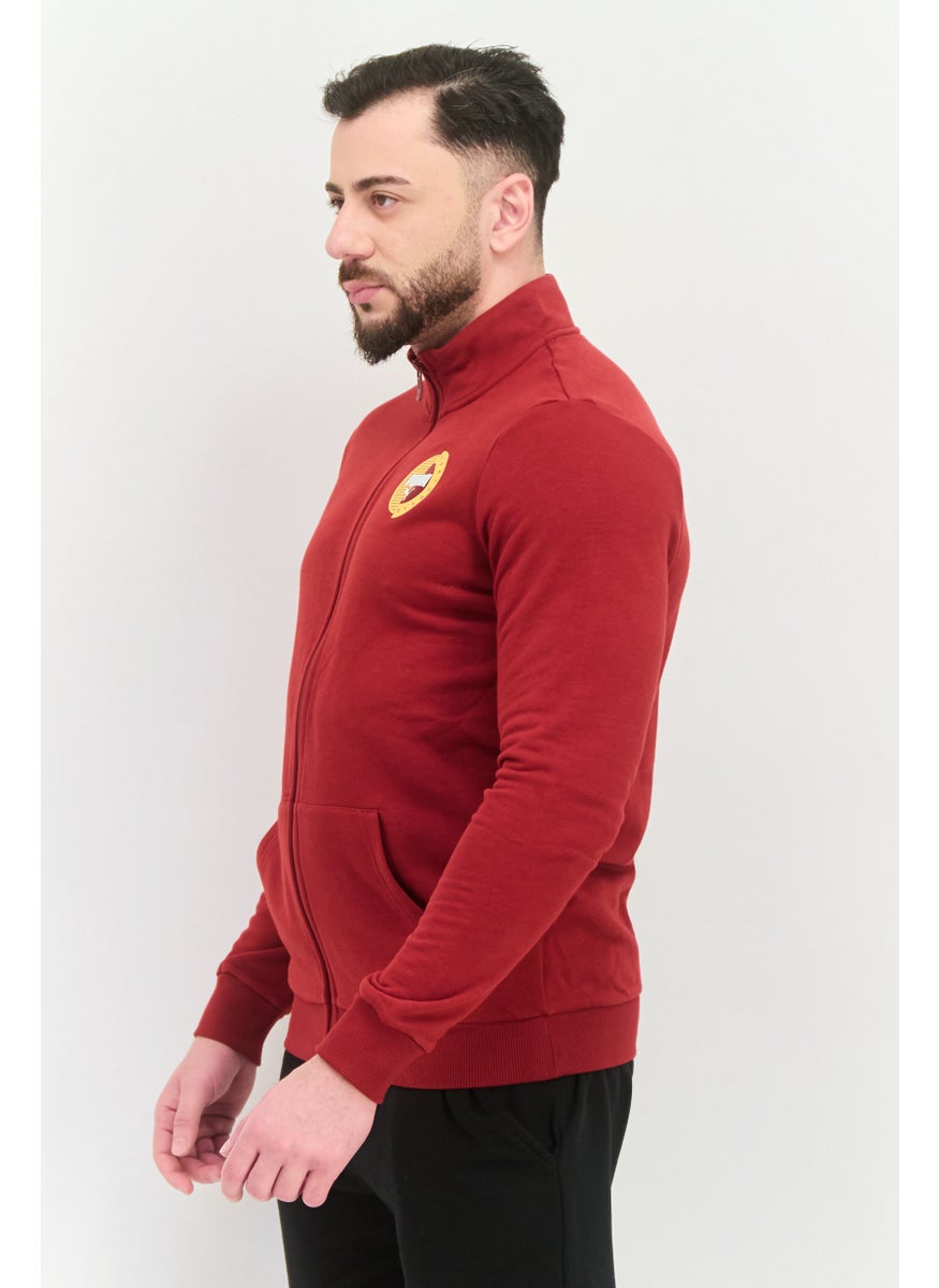 PUMA Men Sportswear Fit Short Sleeve Outdoor Sweatshirt, Maroon  - Image 3