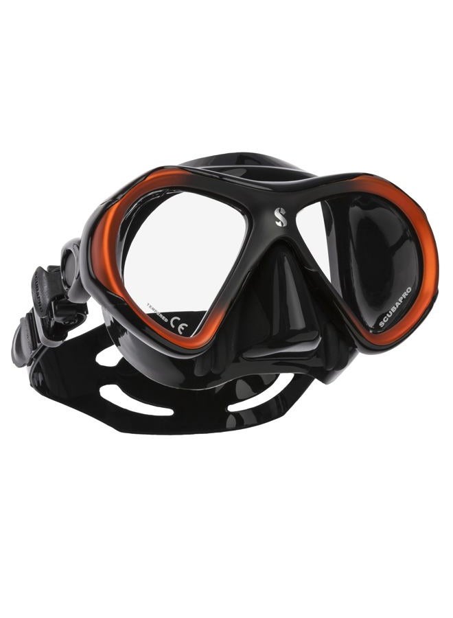 Scubapro Spectra Mini Two Window Mask - Black Silicone/Bronze