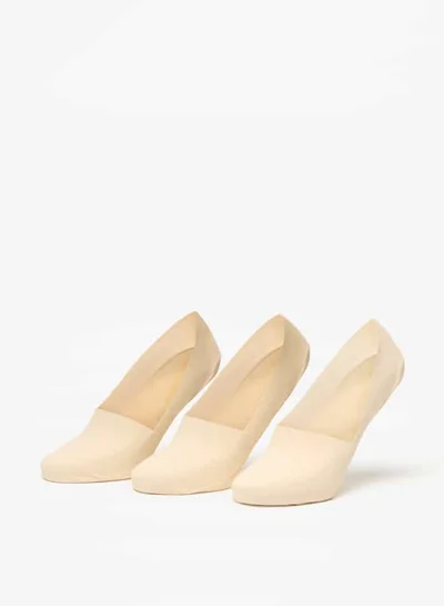 Flora Bella By Shoexpress Women Solid No Show Socks - Set of 3