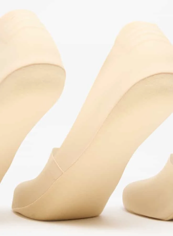 Flora Bella By Shoexpress Women Solid No Show Socks - Set of 3