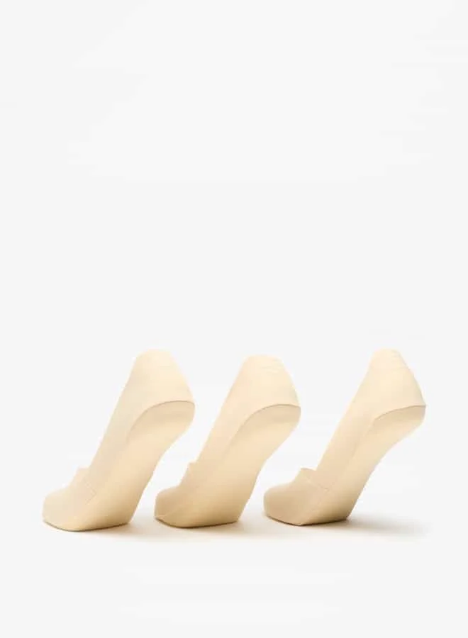 Flora Bella By Shoexpress Women Solid No Show Socks - Set of 3