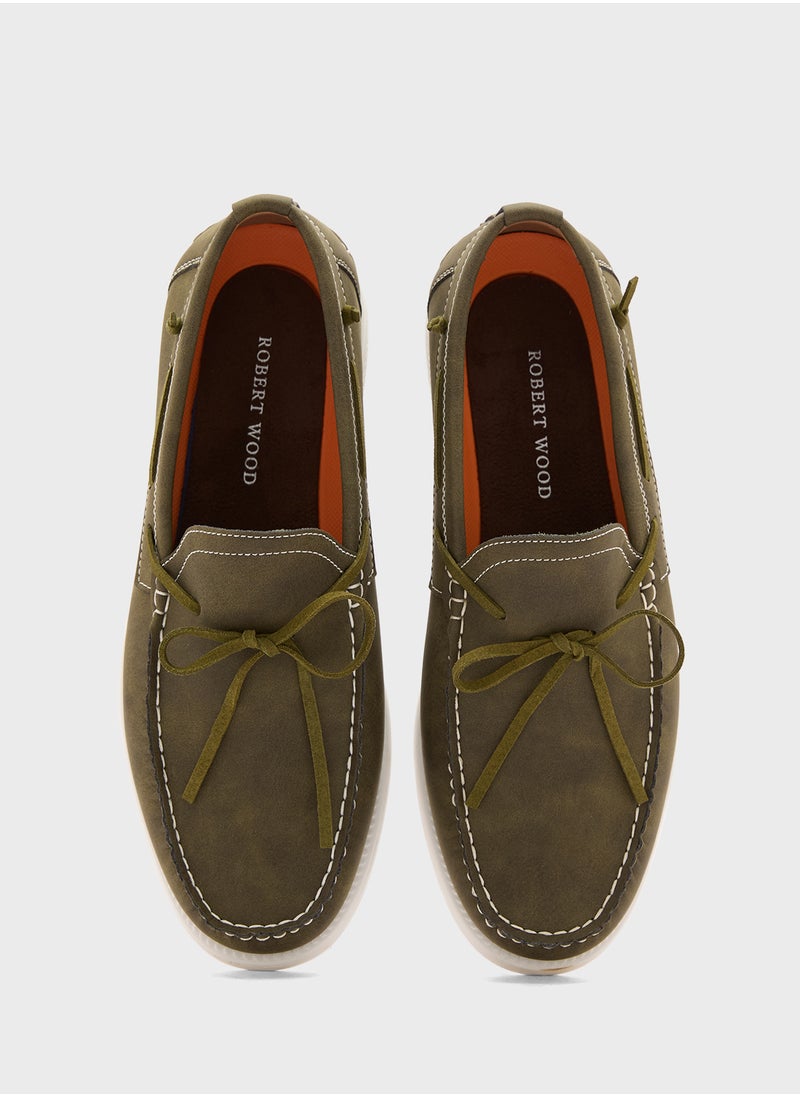 Robert Wood Suede Boat Shoes  - Image 4