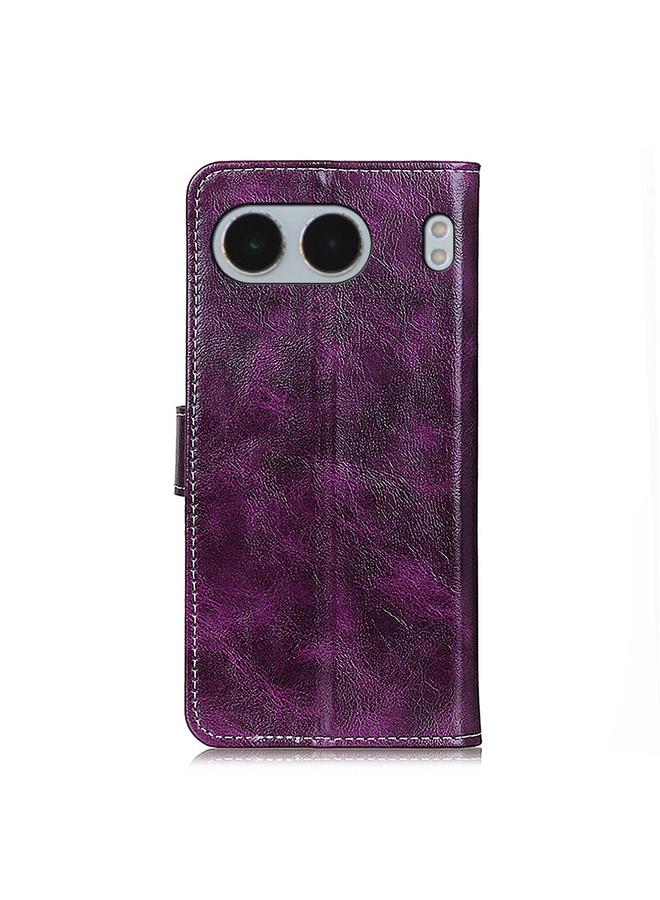 اس-توب جراب هاتف OnePlus Nord 4 من الجلد بتصميم حصان كريزي ريترو - Image 4