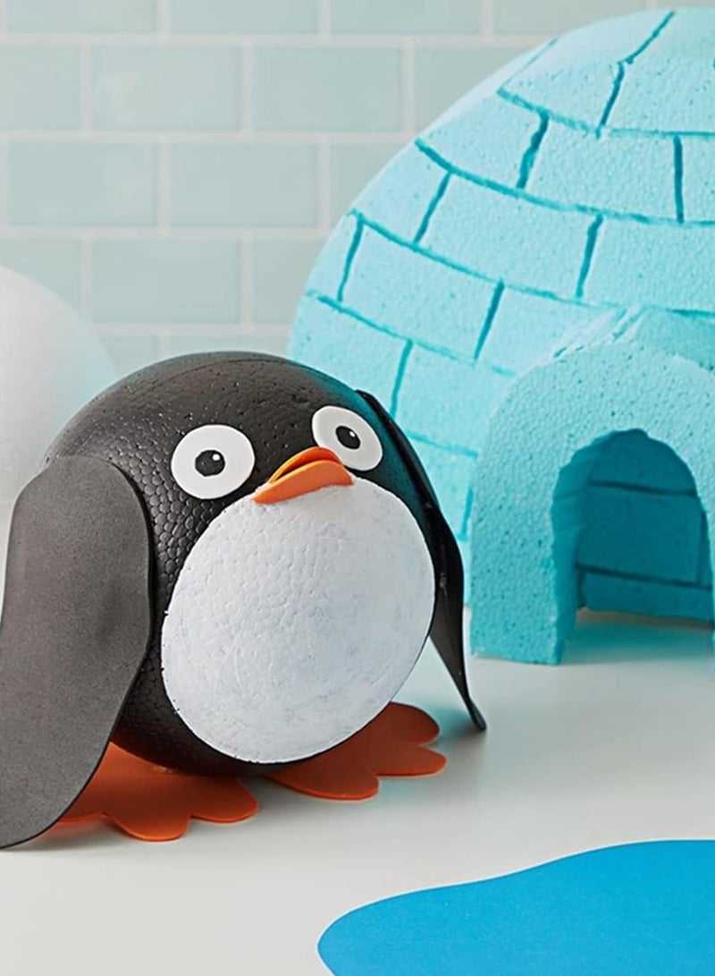 كرافت ماجيك كرات رغوة بيضاء مقاس 6 بوصات للحرف اليدوية - عبوة من 2 كرات من البوليسترين لمشاريع DIY والحلي والنماذج المدرسية والأنشطة الفنية - Image 5