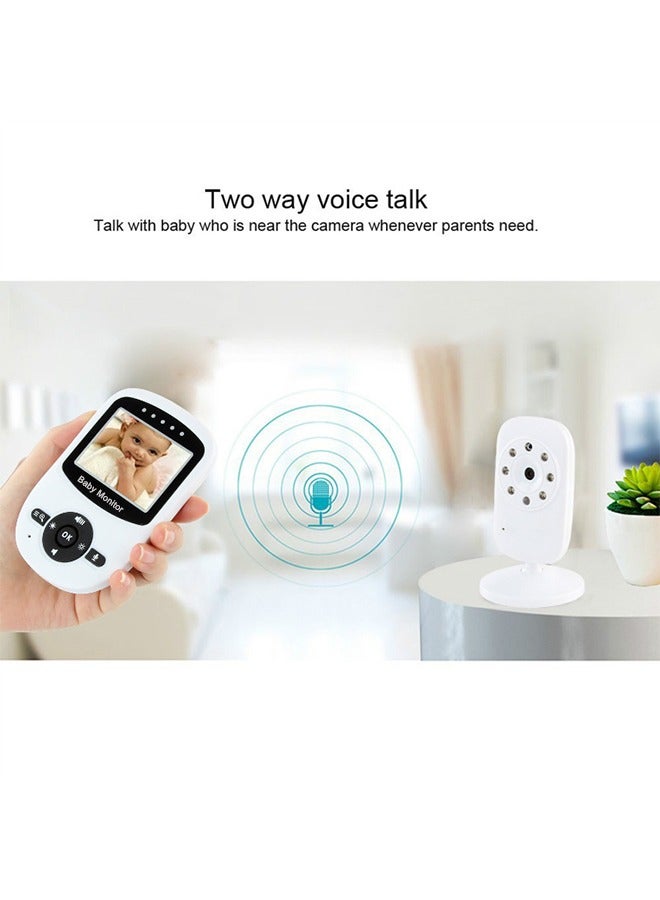 أوشن 2.4 بوصة شاشة عرض ، مع بطارية ليثيوم أيون 950mAh ، مع 360 درجة كاميرا للتدوير ورصد الصوت للطفل ، والرؤية الليلية ، في اتجاهين المكالمات ، تهويدة اللعب ، ودعم التكبير الرقمي 2 مرات ، من السهل أن نرى ال - Image 5