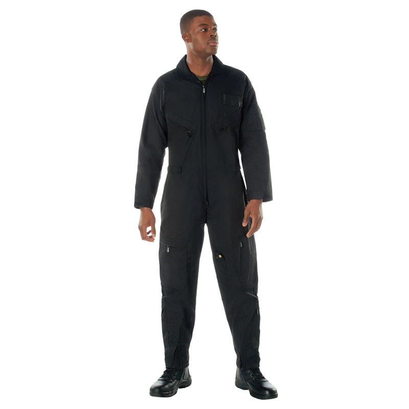 Rothco Flightsuit â€“ Mens Pilot Coveralls â€“ Costume Cosplay Jumpsuit, Black, S - Image 3