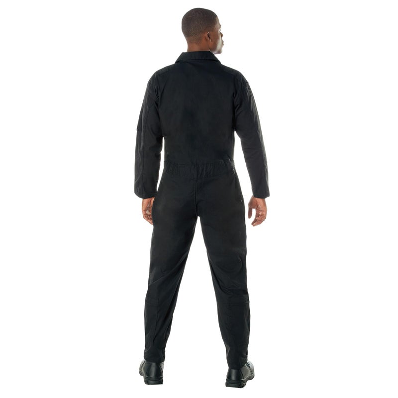 Rothco Flightsuit â€“ Mens Pilot Coveralls â€“ Costume Cosplay Jumpsuit, Black, S - Image 4