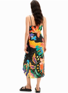 DESIGUAL Jungle design wrap midi dress  - Image 3