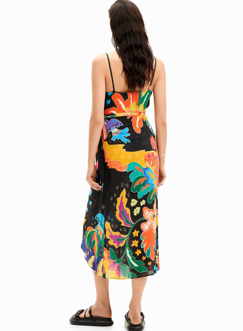 DESIGUAL فستان ميدي بتصميم الغابة - Image 3