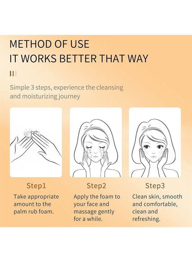 SULLMAR Vitamin C Facial Cleanser Facial Cleanser Facial Cleansing Products Facial Cleansing Products Face Soap Anti Aging Face Wash Vitamin C Face Wash 100g Facial Cleanser… - Image 2