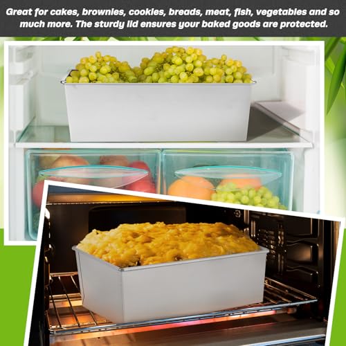 Funnymoom 2 Pcs Nonstick Loaf Pan, 7 x 3 x 2.36 Inch Small Loaf Pans for Baking Bread Stainless Steel Rectangle Baking Bakeware for Breads Casseroles Vegetables Dishwasher Safe - Image 3