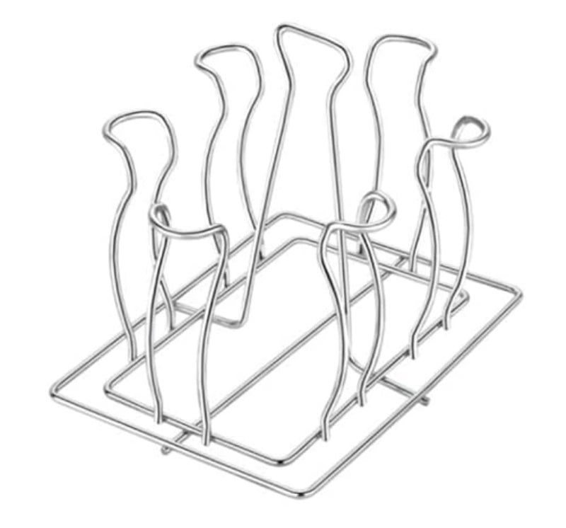 WELLCOOK WELLCOOK Stainless Steel Dish Drainer Basket for KitchenDish Drying StandUtensil Drainer RackMultifunctional Storage OrganizerBartan BasketVessel Kitchen Stand Glass Stand Square in Lotus  - Image 1