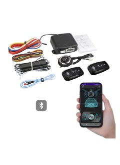 Generic 12V Car Toyota Passive Keyless Entry System PKE Engine Starter Push Button Vehicles Start/Stop Kit Safe Lock with 2 Smart Key for Car Remote Key Phone Control or APP Control  - Image 1