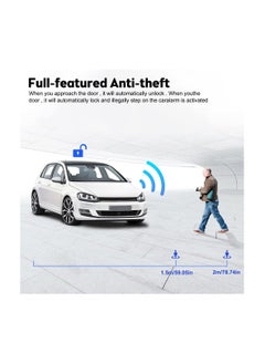 Generic 12V Car Toyota Passive Keyless Entry System PKE Engine Starter Push Button Vehicles Start/Stop Kit Safe Lock with 2 Smart Key for Car Remote Key Phone Control or APP Control  - Image 5