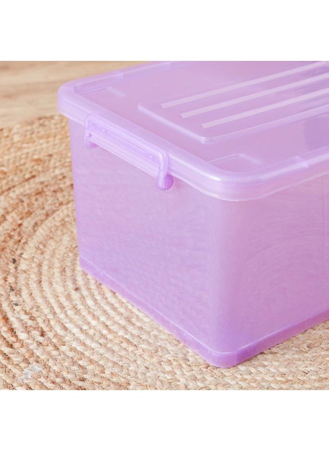 Home Box 32 L Storage Box With Wheels And Lid 47X34X25 Cm  - Image 3