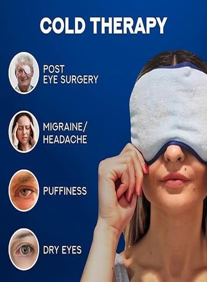 Crockett Cooling Gel Relaxing Eye Sleep Mask For Dark Circles, Dry Eyes, Cooling Eyes, Pain Relief, Redness, Eye Patches, Sleeping Cool Pad Suitable For All Family Members Sleeping Mask - Image 2