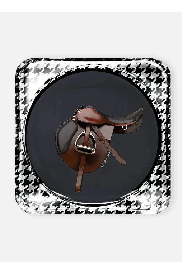 Equestrian Anthracite Acrylic Coaster
