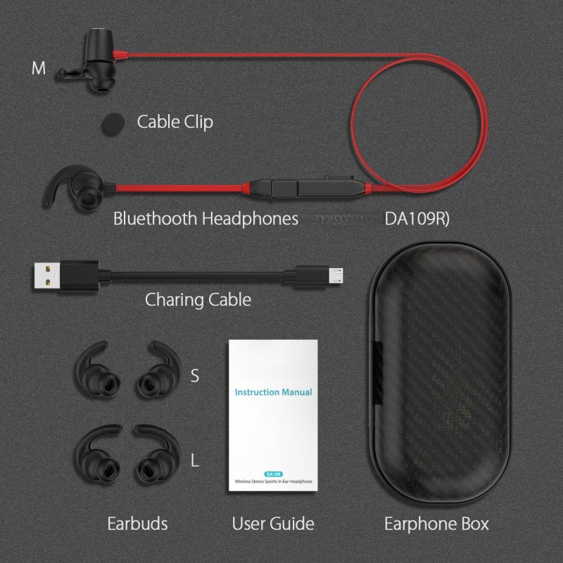 Wireless Headphones: 8 Hours Playtime AptX High-Fidelity Sound - CVC 6.0 Noise Cancellation Bluetooth Headset for Sports, Daily Use And Handsfree Calling - Image 5