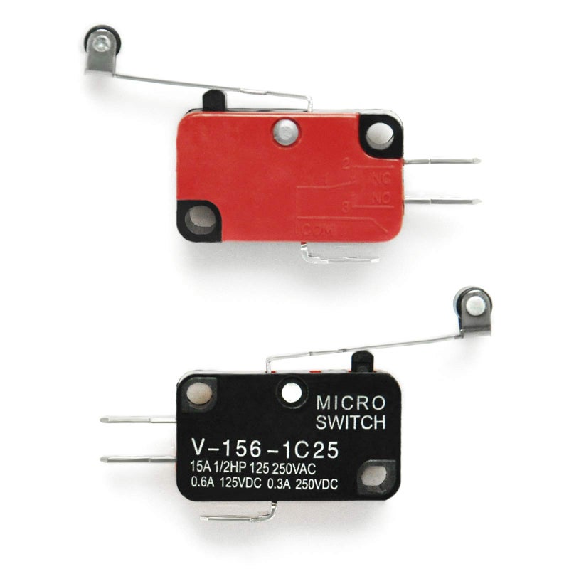 Gikfun مفتاح حد ميكرو Gikfun V-156-1C25 مع مفصلة طويلة ودوران لحظي SPDT (عبوة من 5 قطع) AE1056 - Image 4