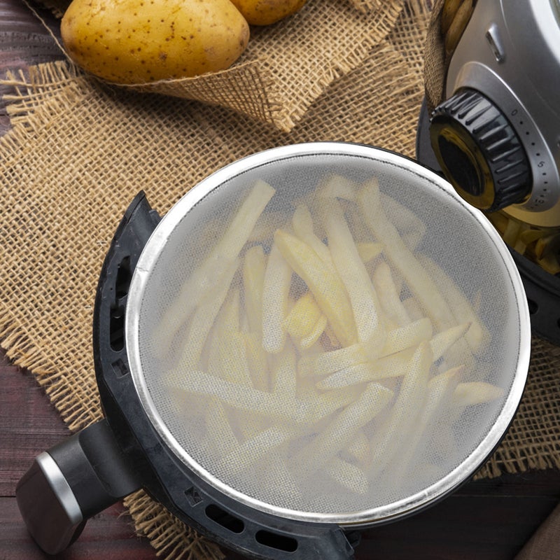 Splatter Guard Splatter Screen Grease Splatter Mesh Air Fryer Anti Oil Screen Kitchen Tool 25cm - Image 3