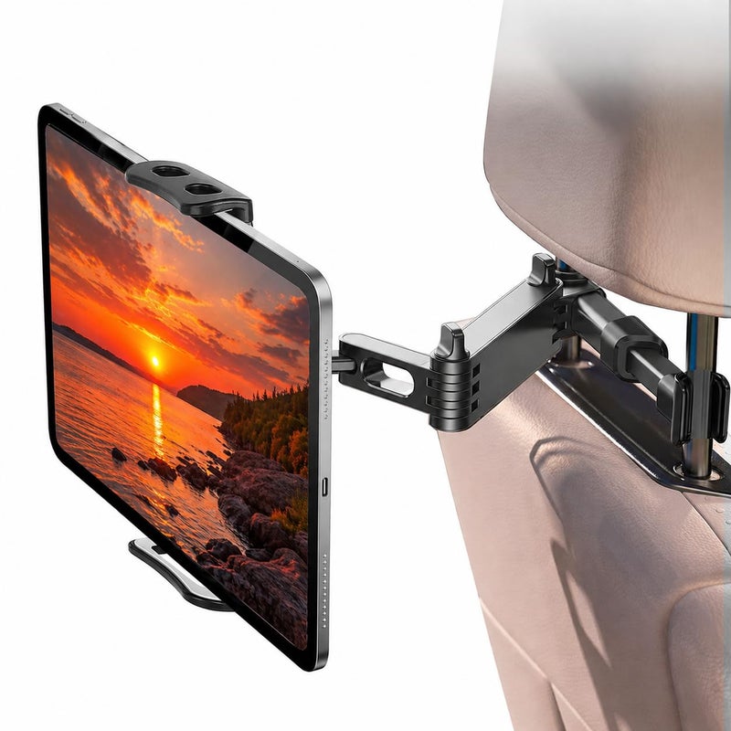 لينك ستايل Linkstyle Car Tablet Holder, Stretchable Headrest Tablet Mount - Image 1