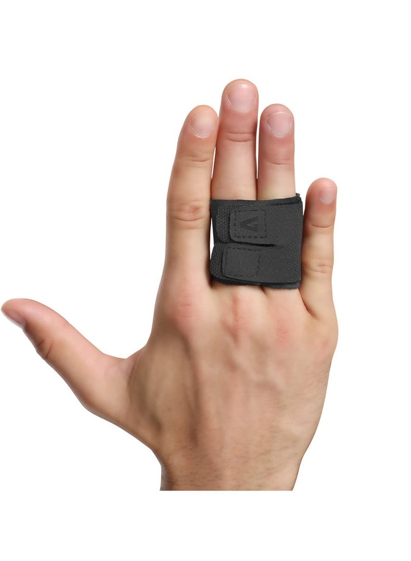 SYOSI 2Pcs Finger Splints, Reusable Finge Sleeves Protectors Compression Elastic Adjustable Finger Support Sleeves for Basketball Tennis Volleyball Badminton for Arthritis Pain, Sport Injuries - Image 1