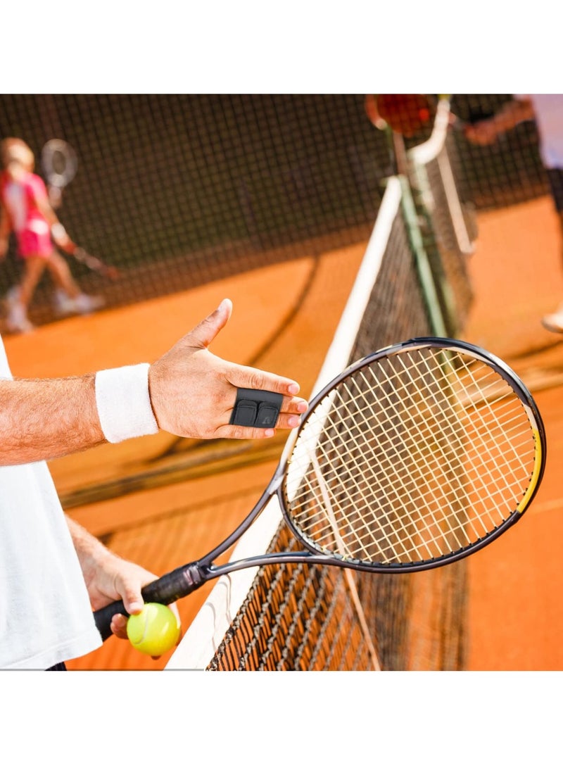 SYOSI 2Pcs Finger Splints, Reusable Finge Sleeves Protectors Compression Elastic Adjustable Finger Support Sleeves for Basketball Tennis Volleyball Badminton for Arthritis Pain, Sport Injuries - Image 2