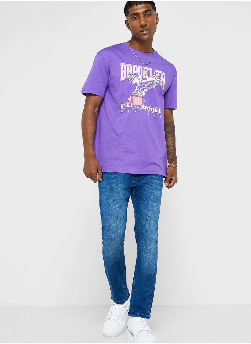 Seventy Five - Slim Fit Washed Jeans - Image 1