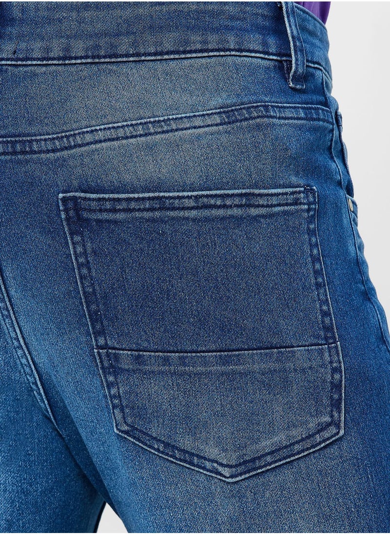 Seventy Five - Slim Fit Washed Jeans - Image 1