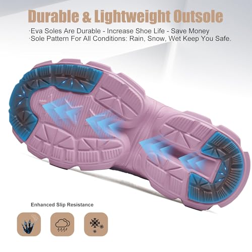 Hogent Steel Toe Shoes for Women Men Wide Non Slip Composite Work Sneakers Indestructible Comfortable Safety Tennis Shoes Lightweight Breathable Construction Sneakers Puncture Proof Ergonomic Design - Image 2