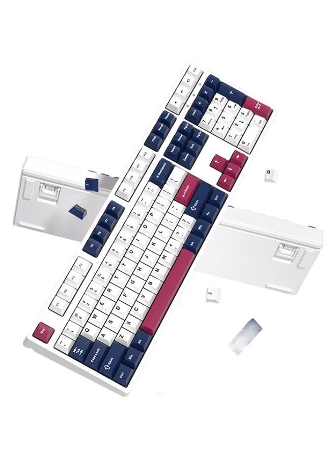 Ikbc Z108 Rose Knight Wired Mechanical Keyboard For Gaming And Office Use, 108-Key Colorful Backlit Brown Switch - Image 1