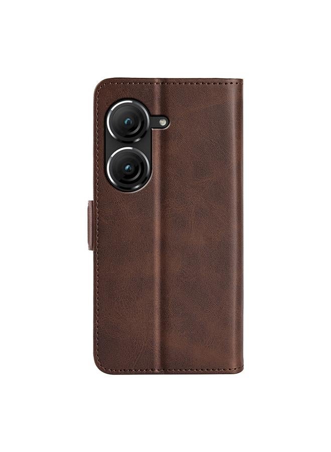 S-TOP Case For Asus Zenfone 9 Dual-side Magnetic Buckle Horizontal Flip Leather Phone Case - Image 3