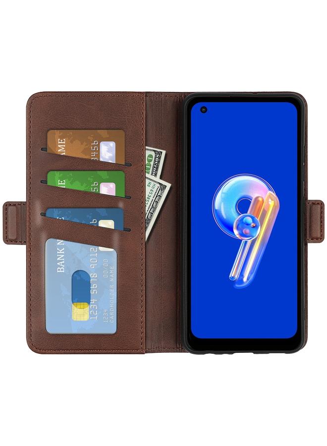 S-TOP Case For Asus Zenfone 9 Dual-side Magnetic Buckle Horizontal Flip Leather Phone Case - Image 4