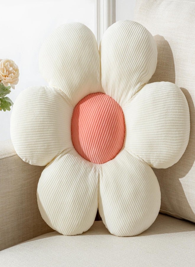 Vdoioe Daisy Shaped Throw Pillow - 19.6" Plush Flower Cushion for Home Decor - Image 1