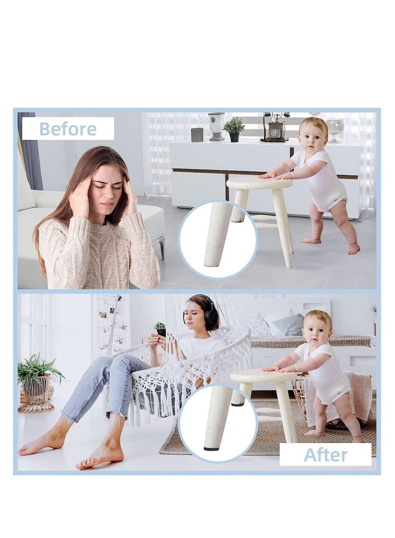 كابتن تيك Felt Furniture Pads Self Adhesive Furniture Felt Pads Heavy Duty Furniture Pads for Hardwood Floors Chair Wall Protector Non Slip Felt Pad Large Felt Sheets 21 x 30 CM 10 Pack - Image 5