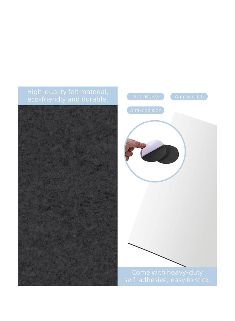 كابتن تيك Felt Furniture Pads Self Adhesive Furniture Felt Pads Heavy Duty Furniture Pads for Hardwood Floors Chair Wall Protector Non Slip Felt Pad Large Felt Sheets 21 x 30 CM 10 Pack - Image 3