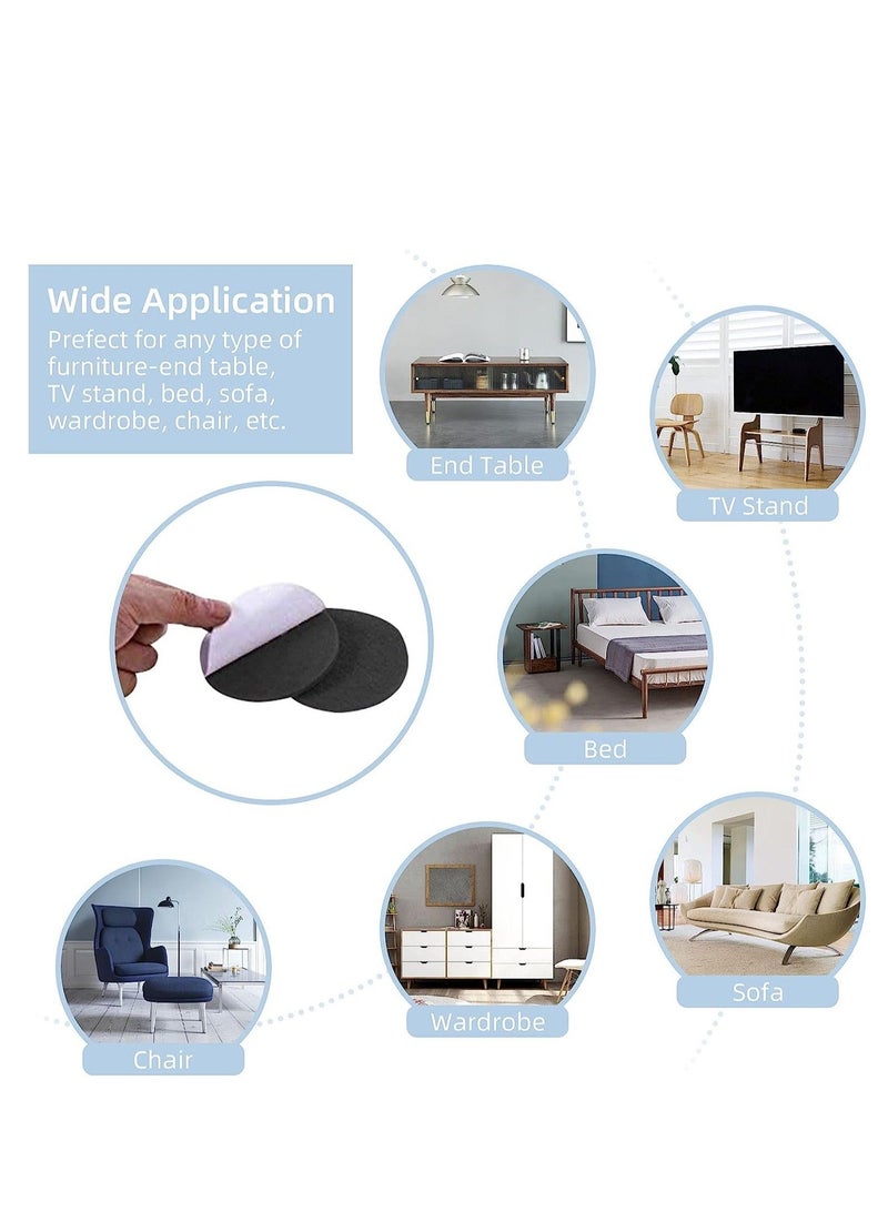 كابتن تيك Felt Furniture Pads Self Adhesive Furniture Felt Pads Heavy Duty Furniture Pads for Hardwood Floors Chair Wall Protector Non Slip Felt Pad Large Felt Sheets 21 x 30 CM 10 Pack - Image 4