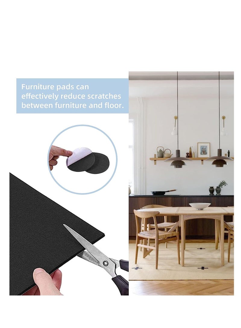 كابتن تيك Felt Furniture Pads Self Adhesive Furniture Felt Pads Heavy Duty Furniture Pads for Hardwood Floors Chair Wall Protector Non Slip Felt Pad Large Felt Sheets 21 x 30 CM 10 Pack - Image 2