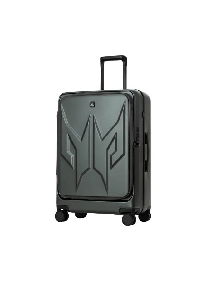 Acer Predator Robust Street Style Luggage 25", Aluminium Frame, Silent Dual-Row Wheels, Large Capacity, Laptop and Tablet Compartment, TSA Lock, 65L, Matte Grey - Image 2