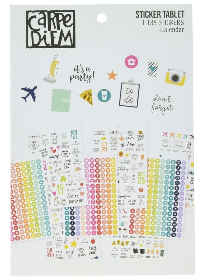 Simple Stories Carpe Diem A5 Sticker Calendar Multicolor  - Image 1