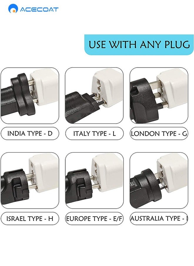 ACECOAT - UK Travel Adapter for Type G Plug - Works with Electrical Outlets in United Kingdom, Hong Kong, Ireland, Great Britain, Scotland, England, London, Dublin & More - Image 1