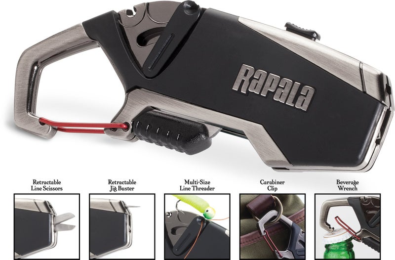 Rapala Fishermans Multi-Tool Black/Silver, One Size - Image 2