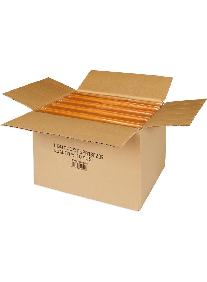 FIS® Expanding File, Size A4(210x297mm), Expand Up to 13 Pockets, Plastic Materials with Elastic Band Lock, Box of 10 Pieces, Orange Color-FSPG1302OR - Image 4