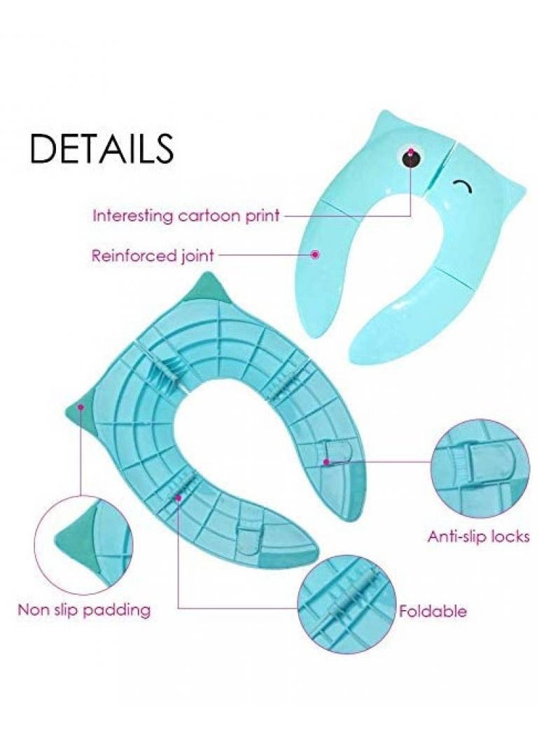 AIWANTO Foldable Toilet Potty Training Seat With Bag Baby Travel Toilet  - Image 3