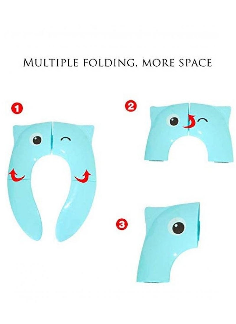 AIWANTO Foldable Toilet Potty Training Seat With Bag Baby Travel Toilet  - Image 4